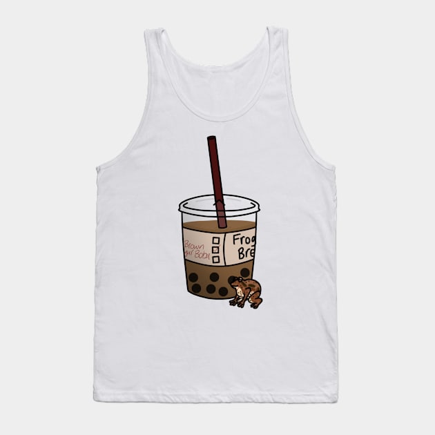 American Toad Brown Sugar Boba Tank Top by ceolsonart